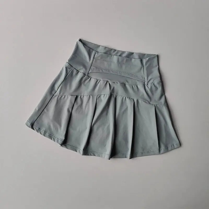 ZenFlex Womens High Waist Sports Short Skirt Quick Dry Performance For Yoga Running Tennis Golf