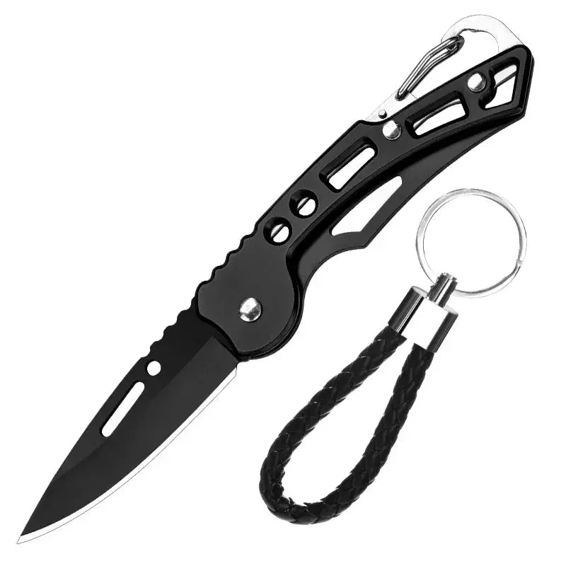 Folding Pocket Knife Stainless Steel Survival Tool for Hunting Camping Fishing Portable Keychain Outdoor Gear