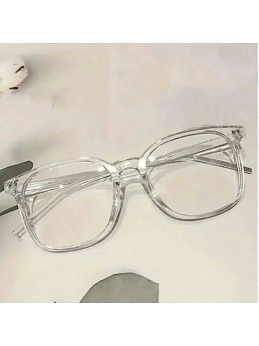 GlareGuard 3 Pairs Universal Fashion Glasses Set Square Frames Blue Light Blocking Lenses