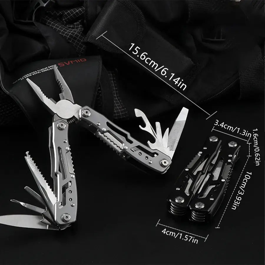 Camping Multitool Stainless Steel Portable Folding Knife Pliers Outdoor Emergency Survival Gear Multifunction Tools Hiking