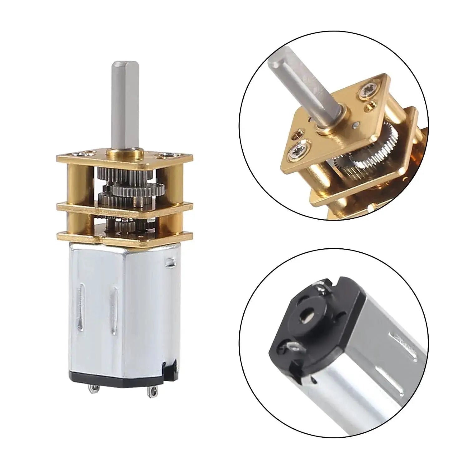 DC 3V 30RPM Speed Reduction Motor N20 3Mm Shaft Mini Metal Gearbox Gear Motor With Full Metal Gearbox