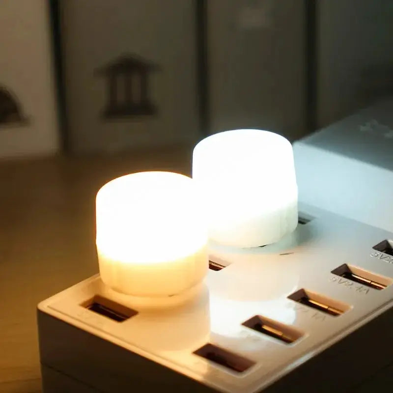 Mini USB Night Light Warm White Eye Protection Reading Lamp For Computer Power Bank And USB Wall Plug