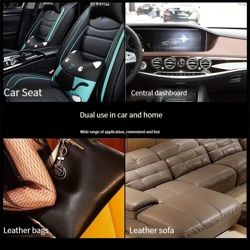Multifunctional leather care oil by Simples Market for car interiors and home leather items (seats, sofa, bags)
