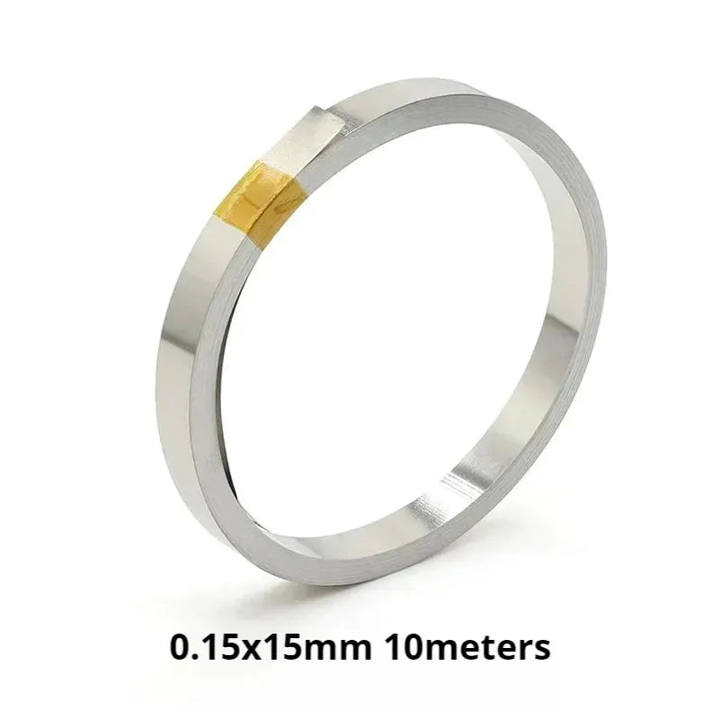 10m Roll Nickel Plated Steel Strip Connector For 18650 Li Ion Battery Spot Weld Belt 0.1mm 0.12mm 0.15mm 0.2mm