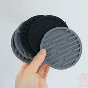 Ten Centimeter Silicone Coasters Round Heat Resistant Mats For Tea Cup Coffee Mug Table Decor