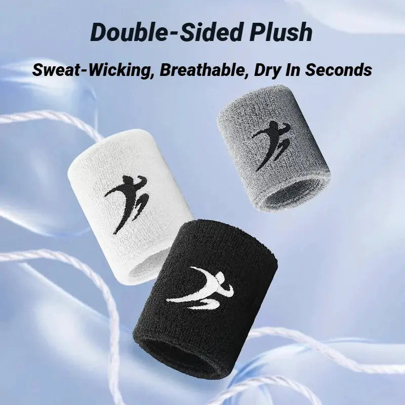 Fashion Sports Wristbands For Men And Women Breathable Sweat Absorbing For Running Basketball Fitness Tennis Badminton