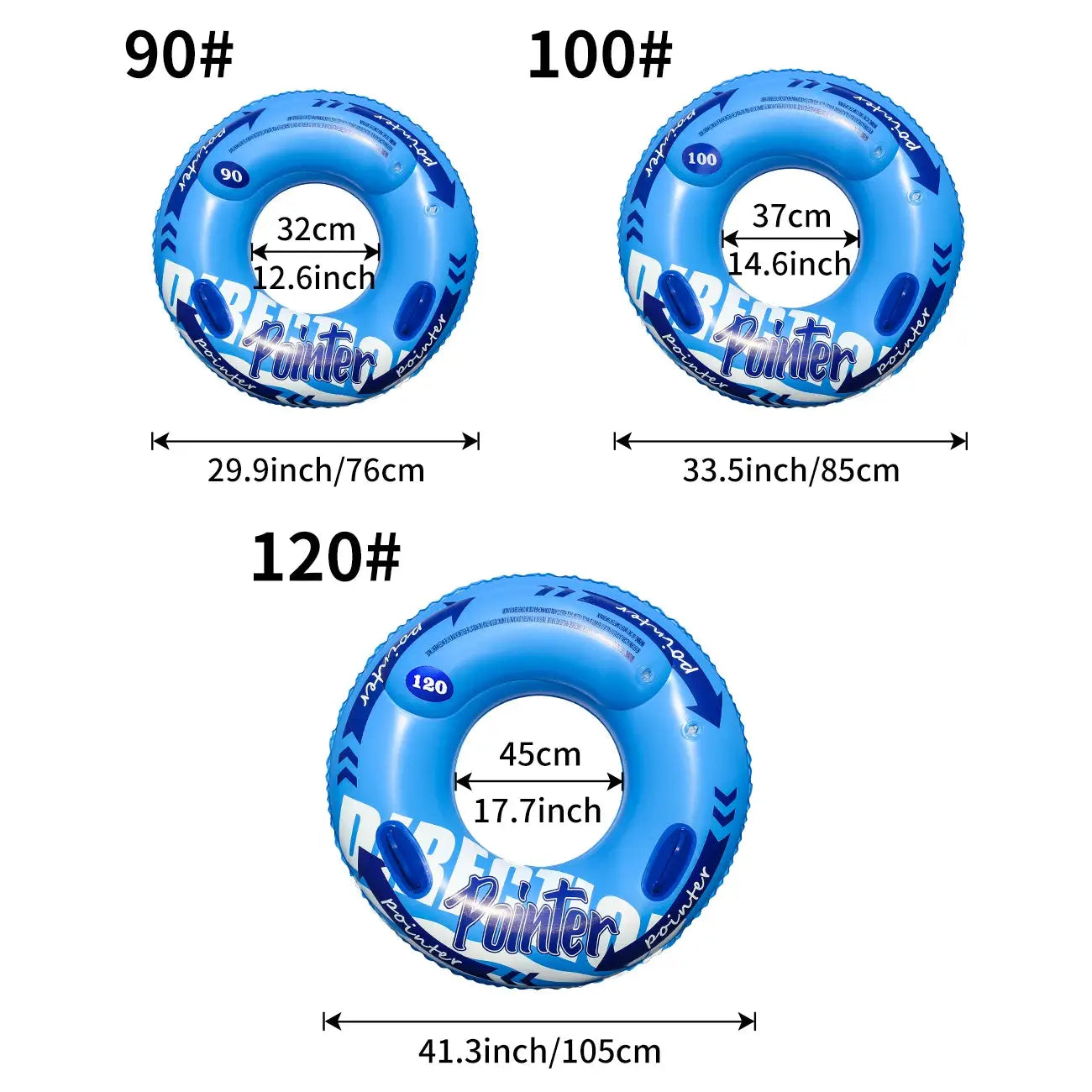 Double Balloon Inflatable Swimming Ring for Adults Beach Toys Pool Floaties Inner Tube Durable Comfort