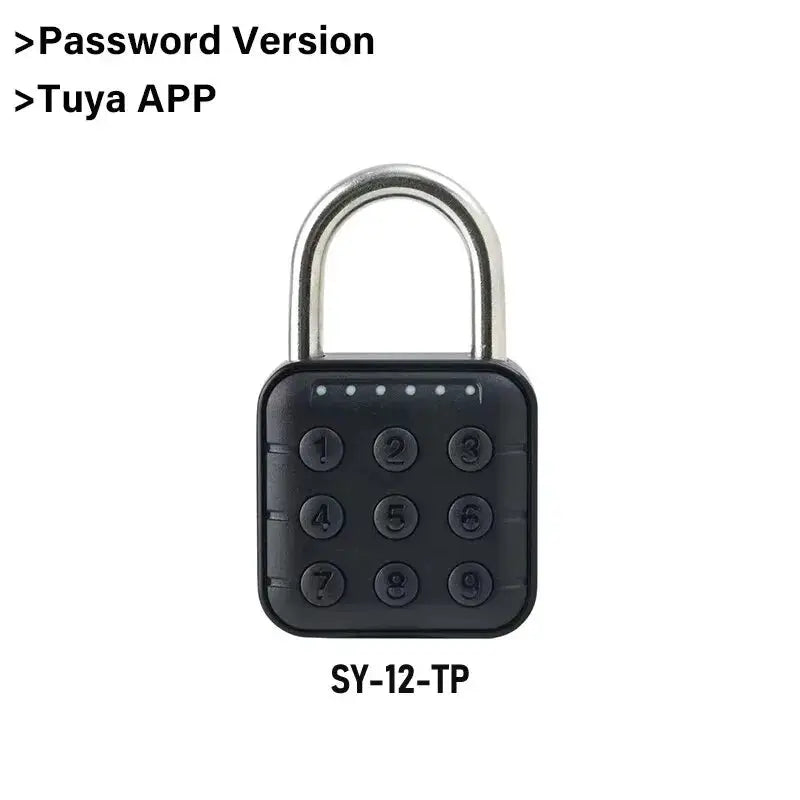 RAYKUBE Bluetooth Fingerprint Padlock Smart Digital Luggage Lock With Tuya App Control IP67 Temporary Password