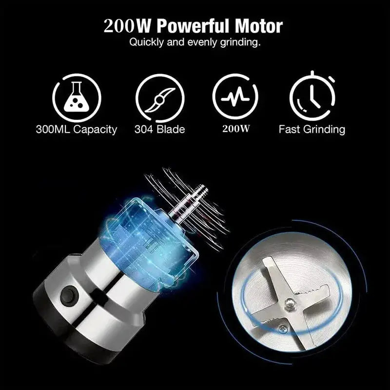 Multifunctional 4 Blade Electric Grinder For Coffee Beans Nuts Spices Grains 150W Kitchen Blender