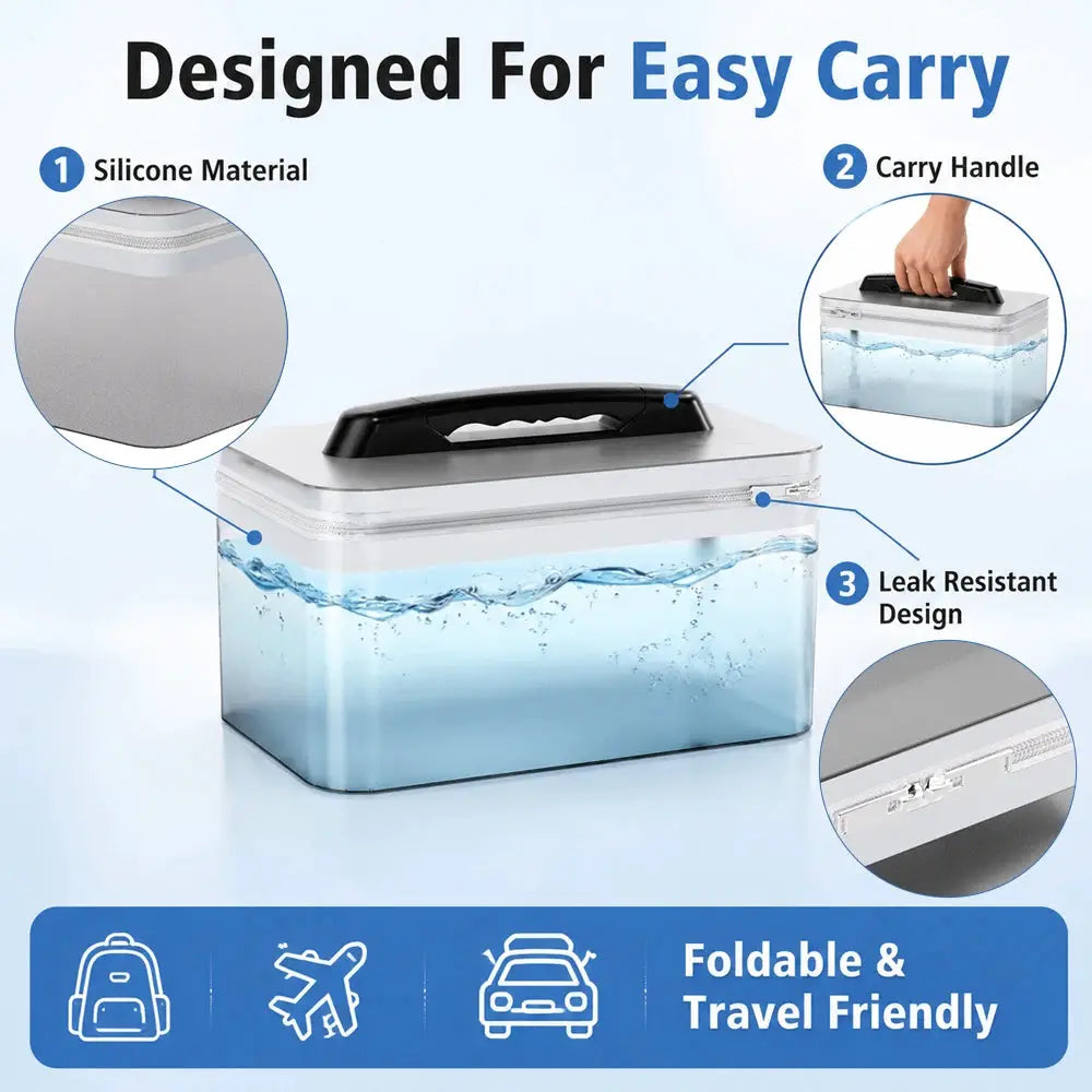 Wower portable electric bidet with 2.3L capacity and leak‑resistant travel design