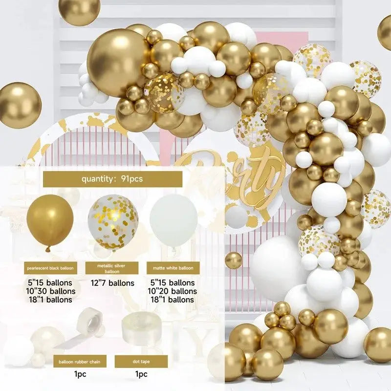Balloon Garland Arch Kit Birthday Party Decoration Foil Balloons For Baby Shower Weddings And Events