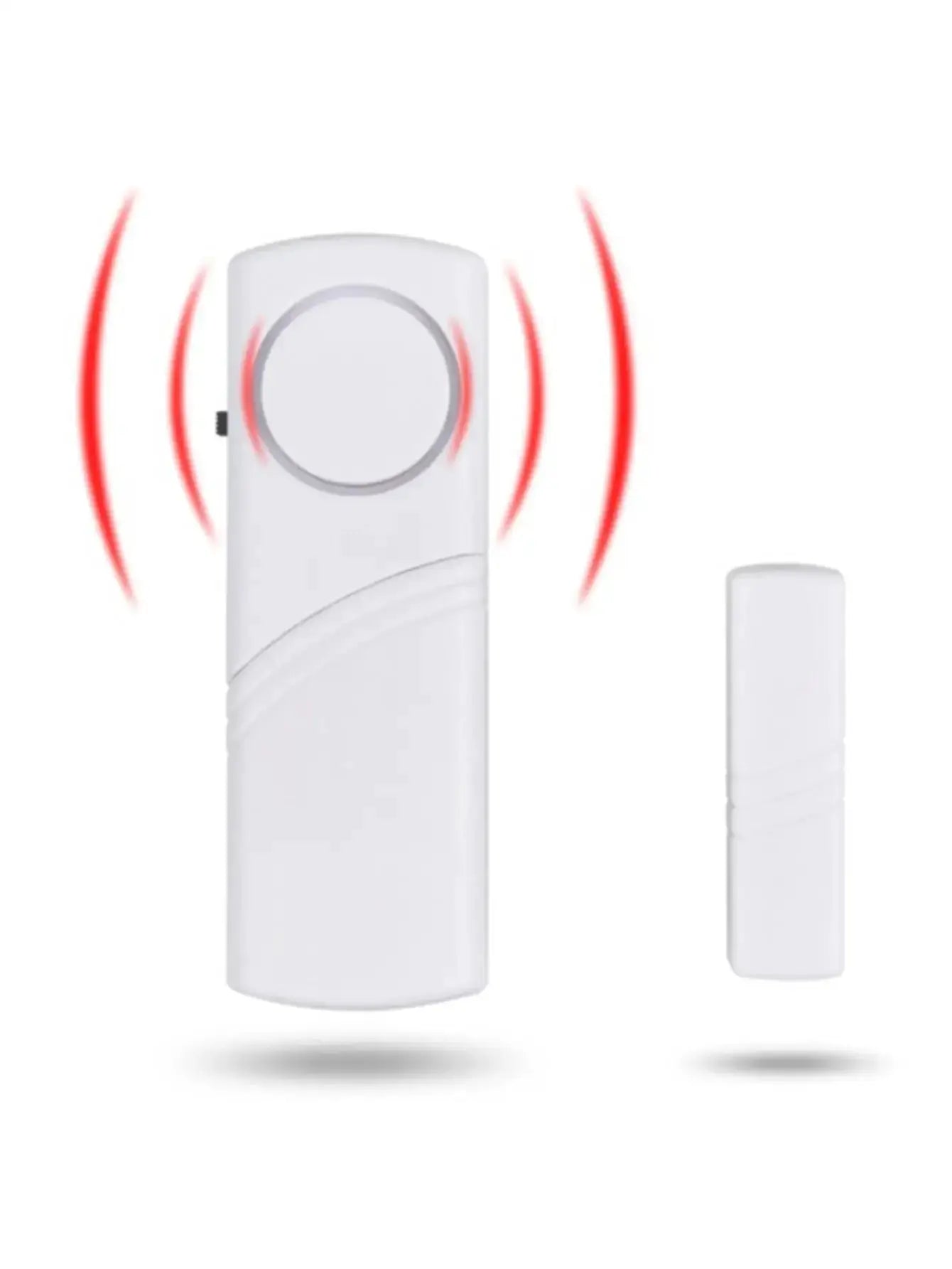 2-pack wireless door/window magnetic sensor alarm detectors, white, Simples Market