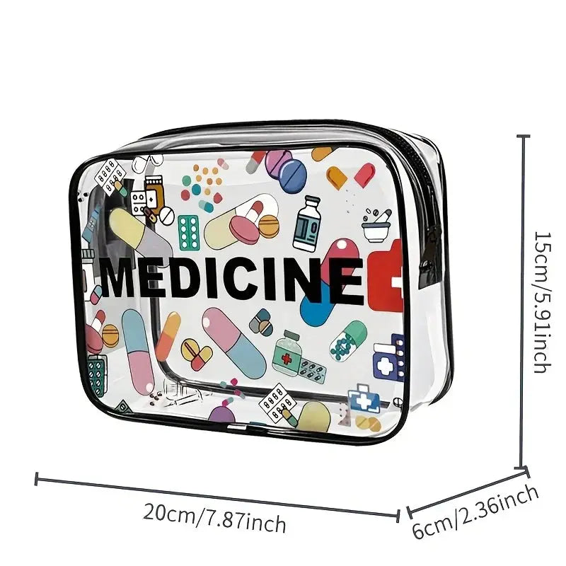 TravelMate Large Capacity Cosmetic Bag Waterproof PVC Organizer For Daily Use And Travel