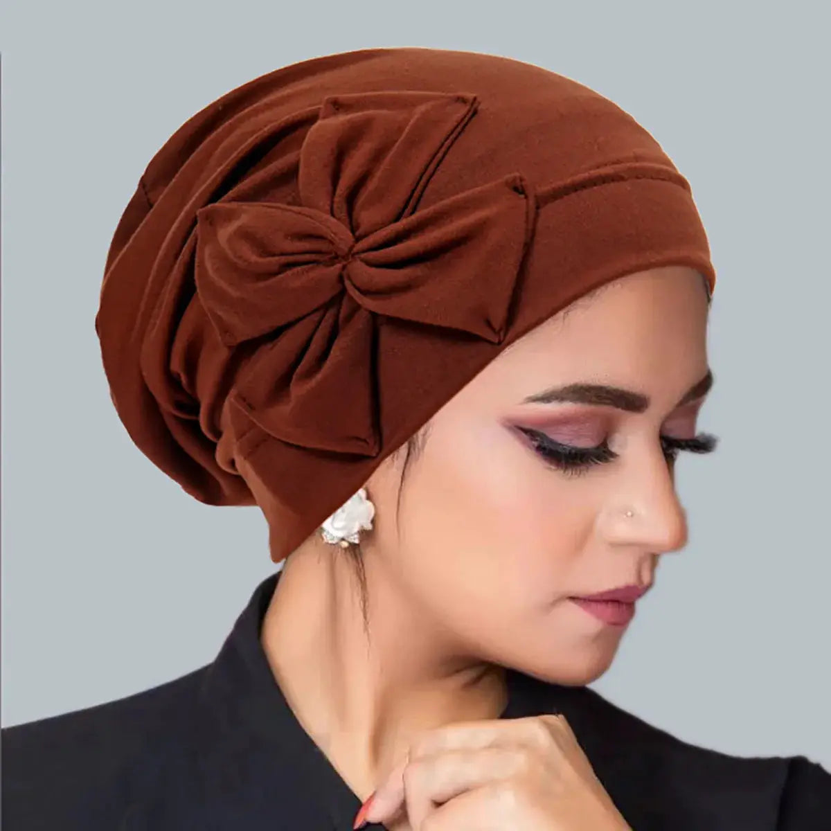 ZenithCare Inner Hijab Bowknot Turban For Women Lightweight Chemo Headwrap And Hair Loss Comfort