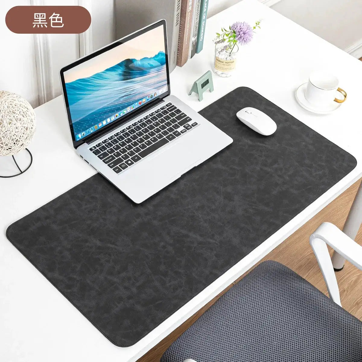 Large Waterproof PU Leather Desk Pad Mouse Pad Desk Mat Non Slip Protective Cover Easy To Clean Keyboard Mats