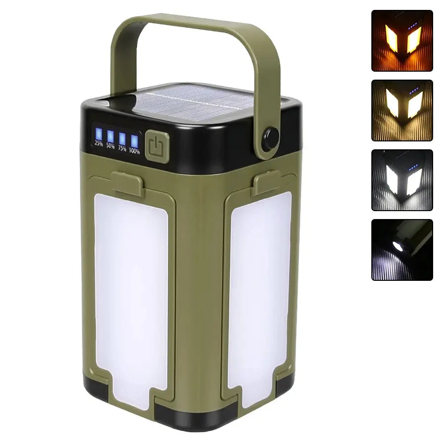 Heinast Camping Light Lightweight Handheld Torch 5 Lighting Modes Rechargeable Tent Lamp For Patio Climbing 8 Filaments