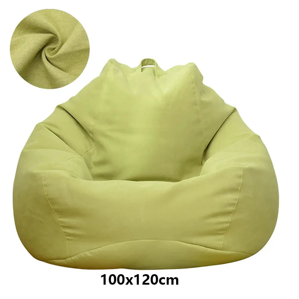 Bean bag cover, lime green, large 100x120 cm, without filler