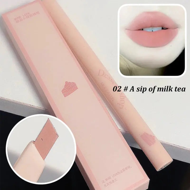 Dessert Lip Liner Automatic Rotating Waterproof Long Lasting No Color Outline Lip Liner Pen For Precise Lip Definition