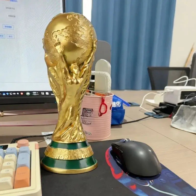 World Cup Plastic Trophy Model Ornament Football Souvenir For Fans