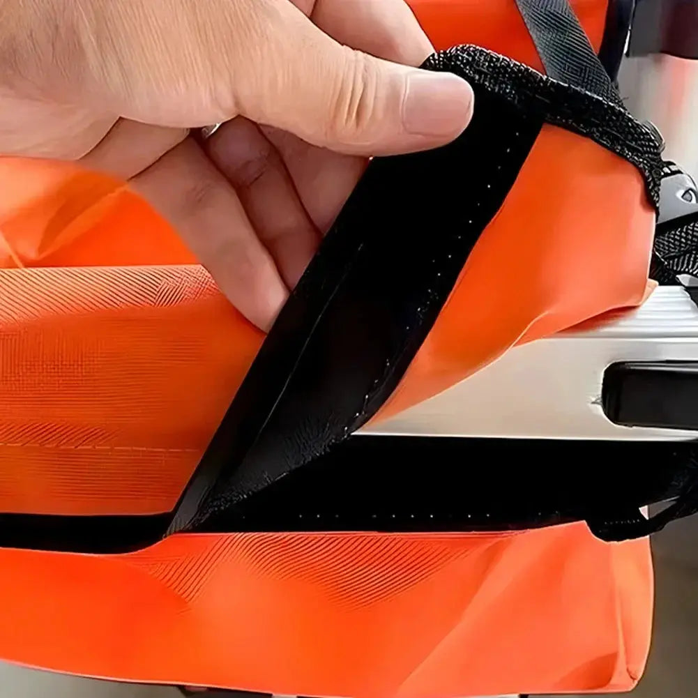 Simples Market folding ladder tool storage bag in orange Oxford cloth with black straps