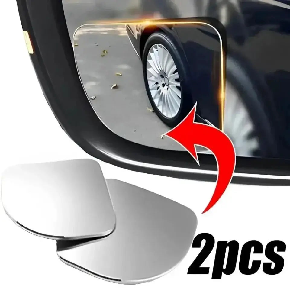 2 Pack Wide Angle Blind Spot Mirrors For Cars 360 Degree Adjustable Frameless Rearview Mirrors