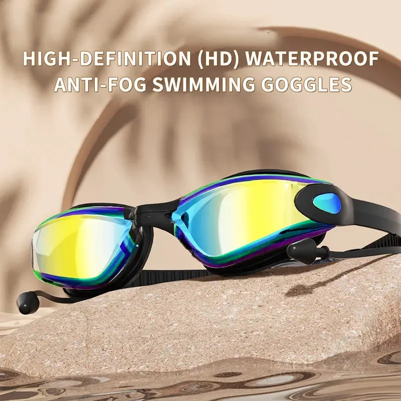 Adult Swimming Goggles HD Clarity Waterproof Anti Fog Unisex Stylish Professional UV Protective