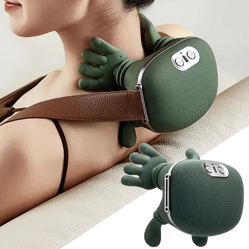 Green neck and shoulder kneading massager N7 shawl by Simples Market; 2 included