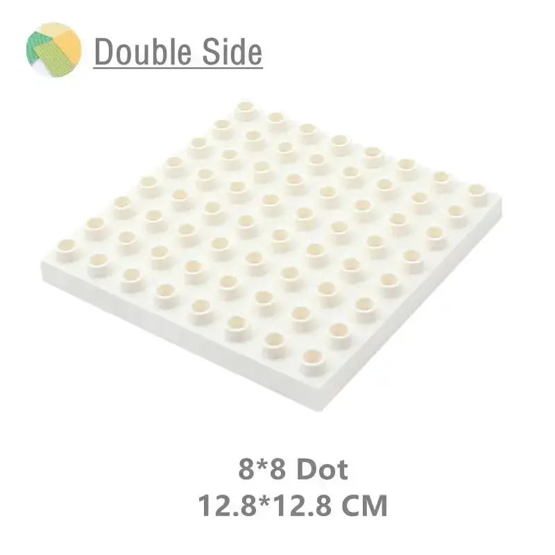 9 Sizes Big Building Plastic Blocks Base Plates Compatible With Large Bricks And Assembly Figures For Kids Toys