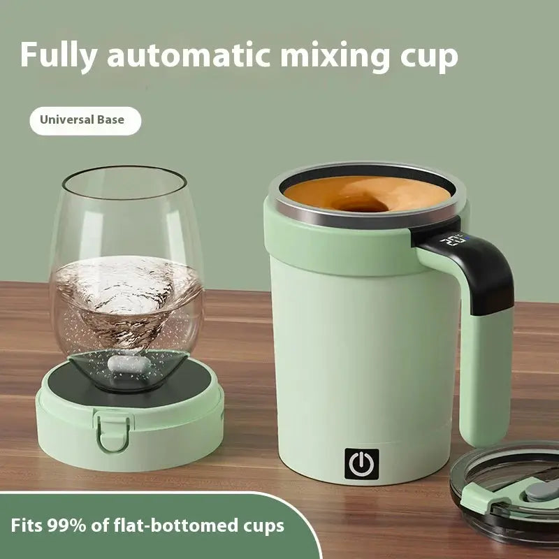 Smart Temperature Measuring Magnetic Automatic Stirring Cup Portable Electric Coffee Mug 380ML For Sports And Fitness
