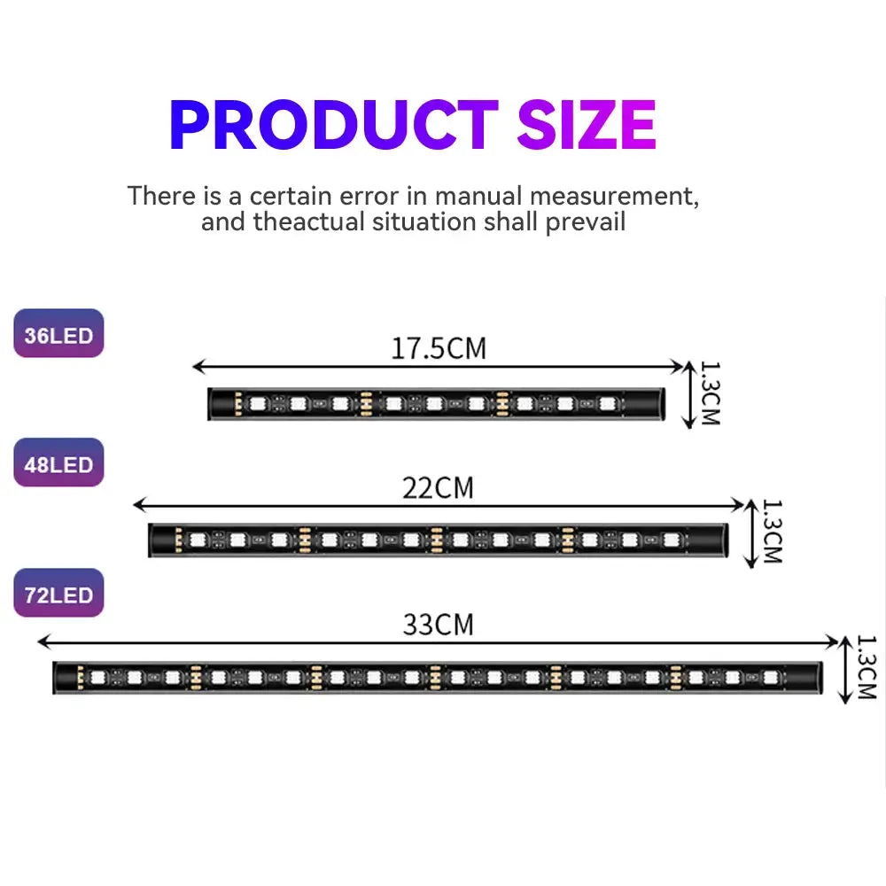 Automotive Ambient Light Foot Interior Modification LED Strip Lamp For Car USB Cig Lighter Atmosphere