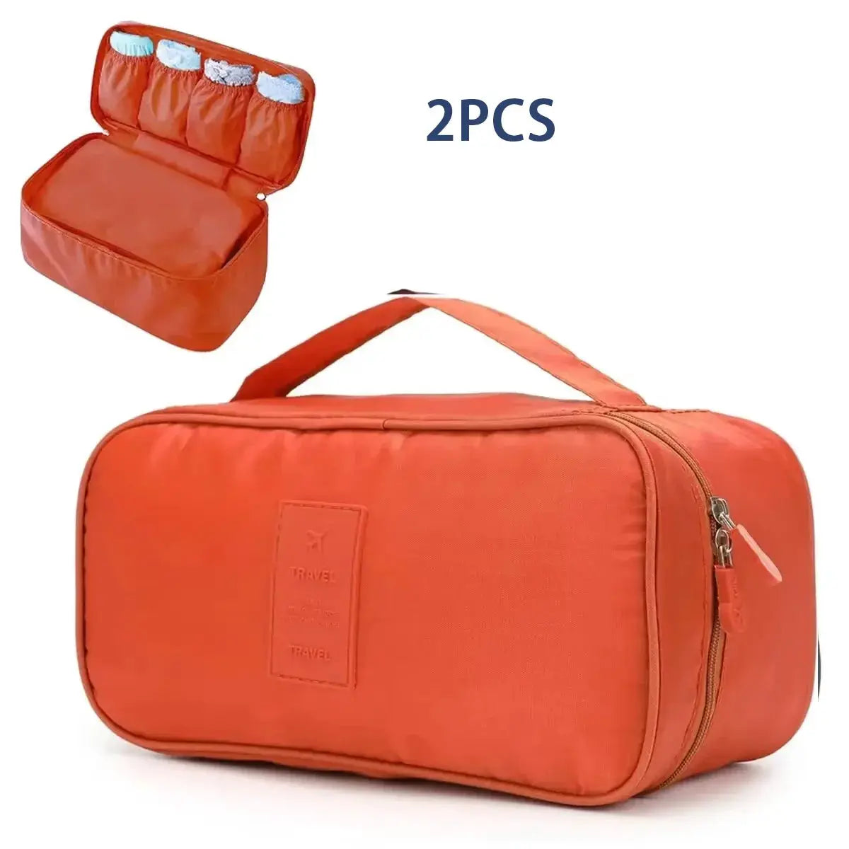 TravelMate Portable Travel Storage Bag Multi Function Bra Underwear Organizer Cosmetic Case Lightweight Design