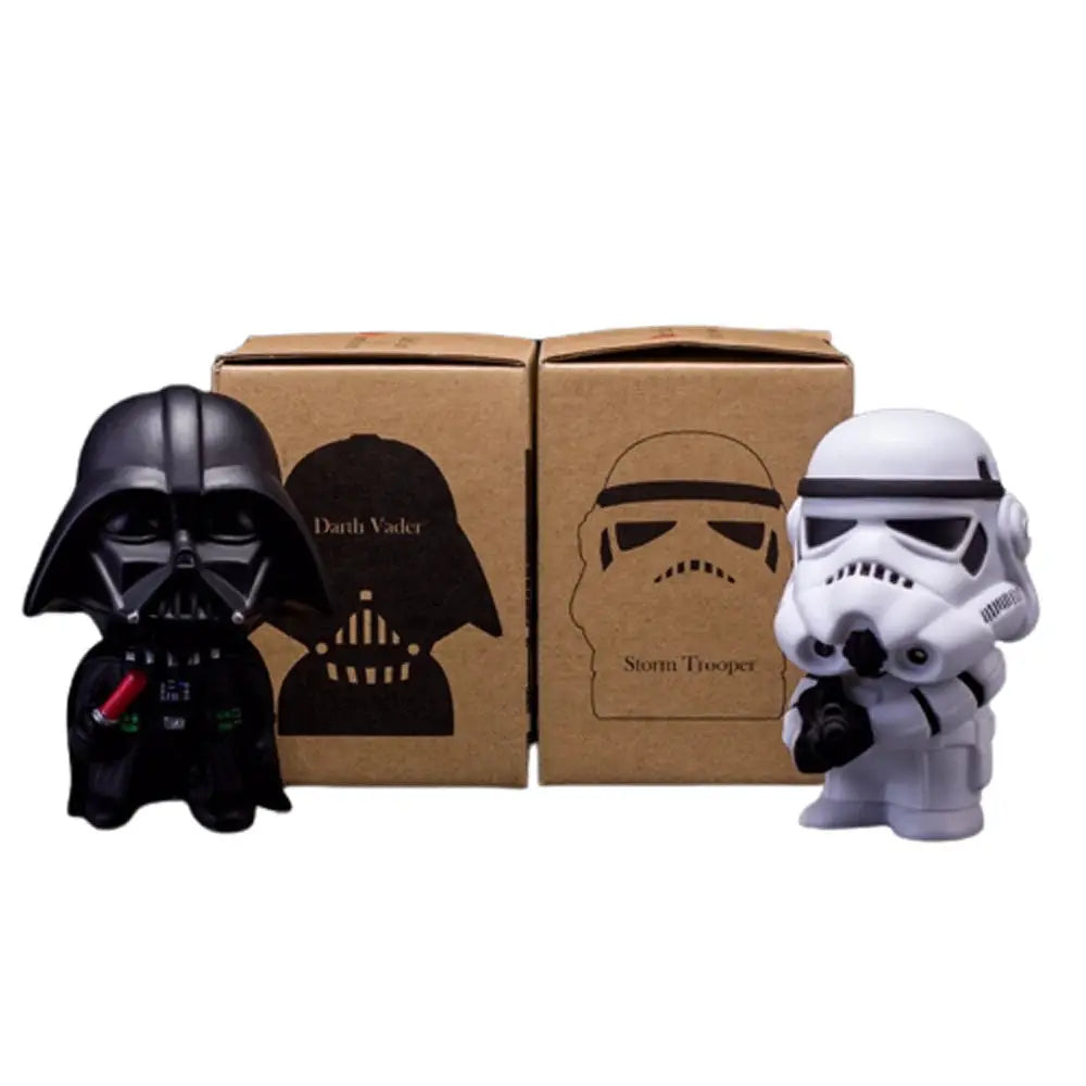 Star Wars Darth Vader And Stormtrooper Action Figures Two Pack 10cm Cute Kawaii PVC Collectibles