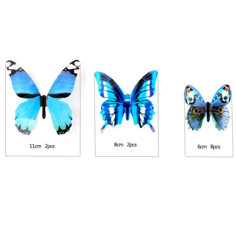 12 Pieces 3D Luminous Butterfly Wall Stickers Set For DIY Decor Modern Wall Art Home Gift