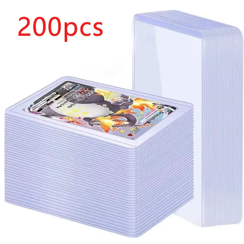 Card Sleeves Holder For Game Cards 3x4 Inches PVC Hard Plastic Top Loaders With Inner Sleeves And Protectors