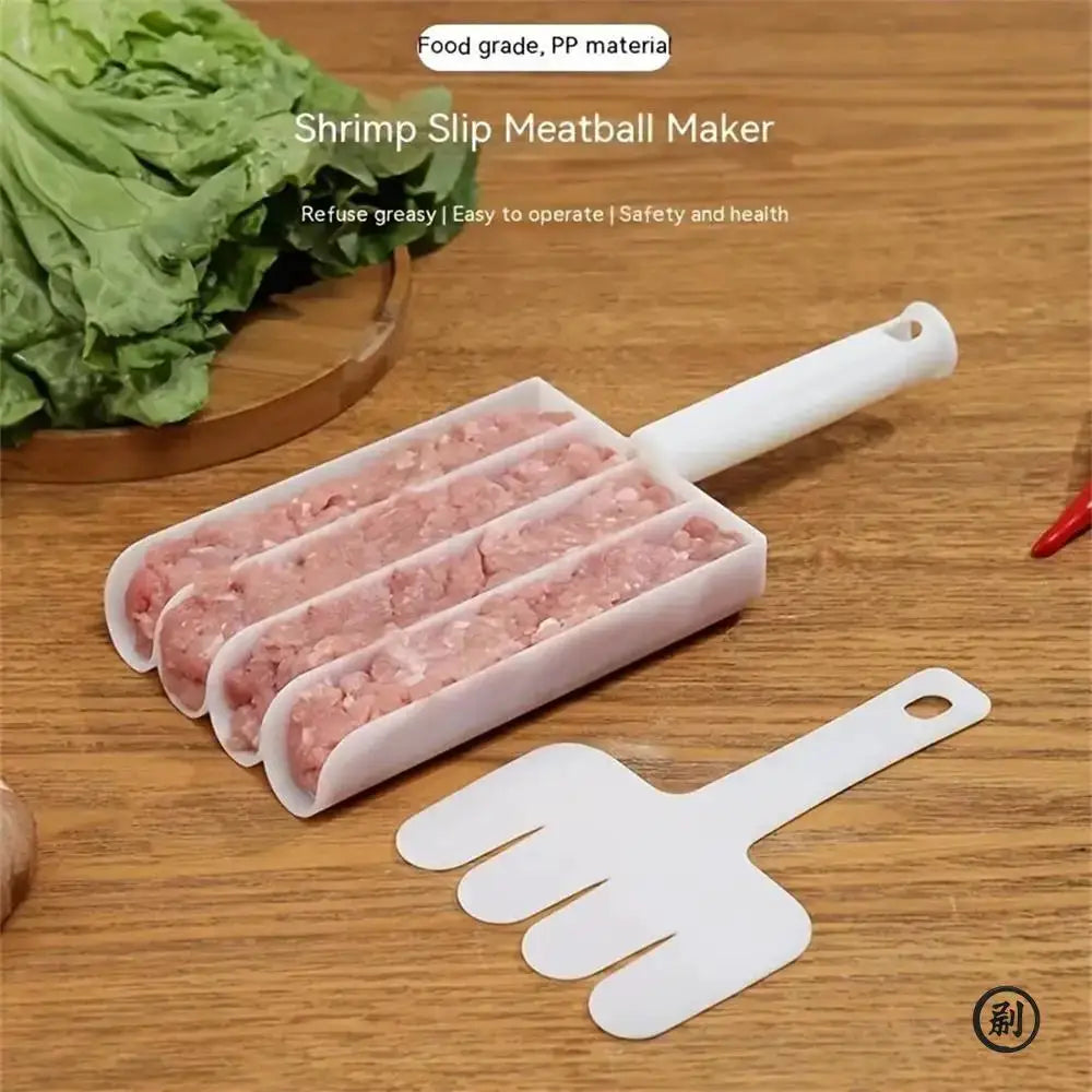 Quadruple Rice Meat Dumpling Maker For Home Use With Plastic Spoon And Dumplings Mold Kit