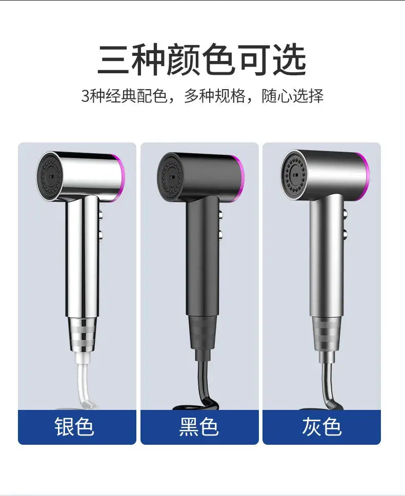 Simples Market 2-mode handheld bathroom spray gun bidet set; three color variants: silver, black and gray