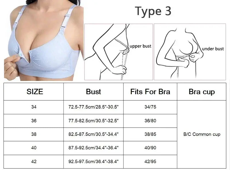 Women's push-up wireless bra in light blue, wire-free and breathable
