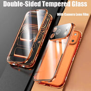 NovaShield Pro Magnetic Glass Case for iPhone 17 Pro Max, 17 Pro, Air, and 17 Pro 360 Degree Full Protection