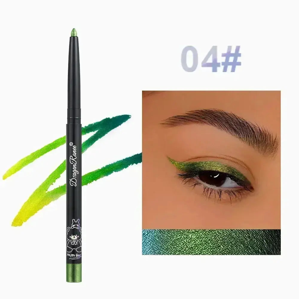 Glitter Aurora Eyeliner Pen Multi Chrome Metallic Lasting Eyeshadow Pigment Green Purple