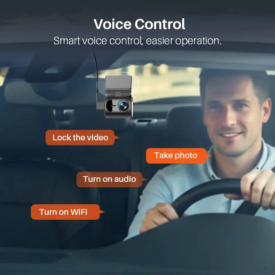 KAWA MINI 3 Gen2 dash cam, black car DVR with WiFi, app control and night vision