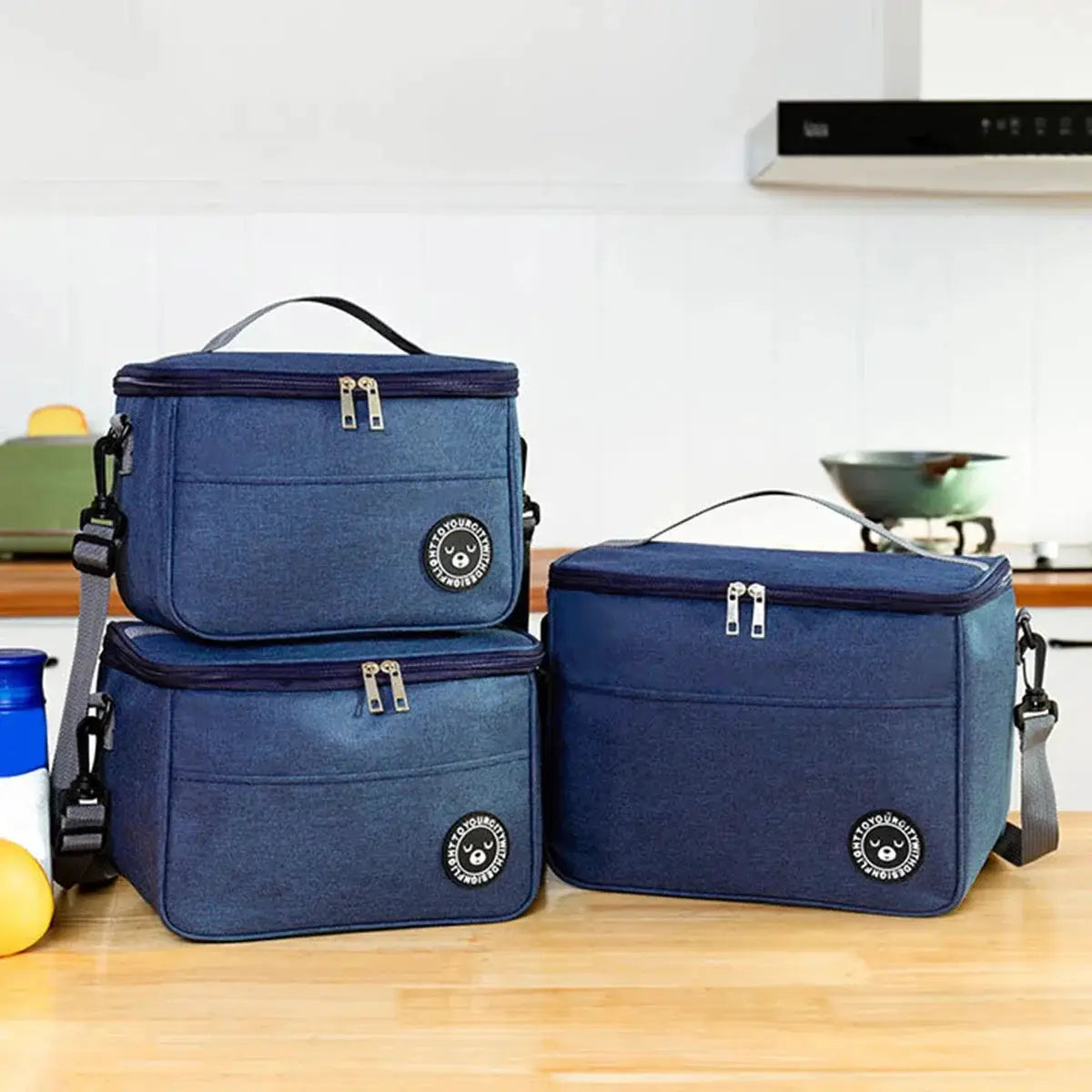 Insulated Lunch Bag With Shoulder Strap Spacious Capacity And Thickened Waterproof Oxford Keeps Meals Fresh All Day