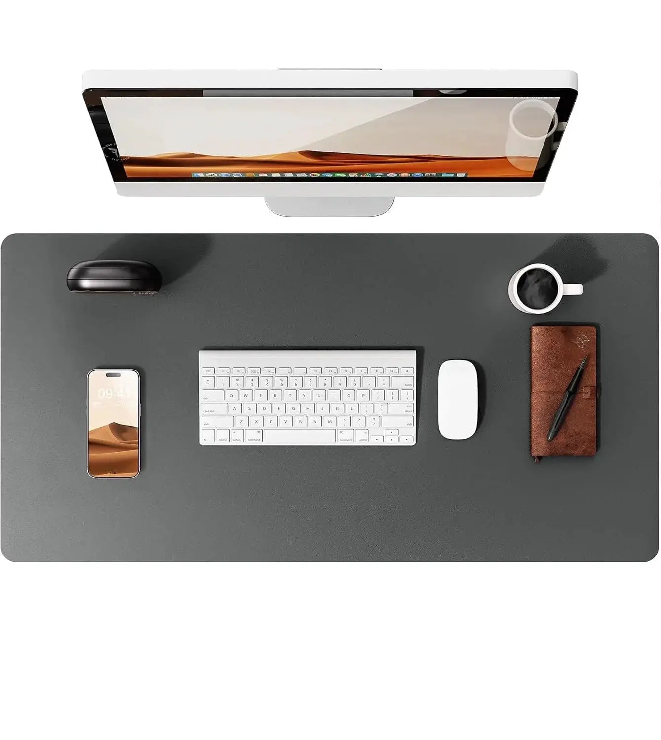 Large PU Leather Desk Pad Mouse Pad For Office Non Slip Leather Desk Mat Laptop Desk Pad Protector
