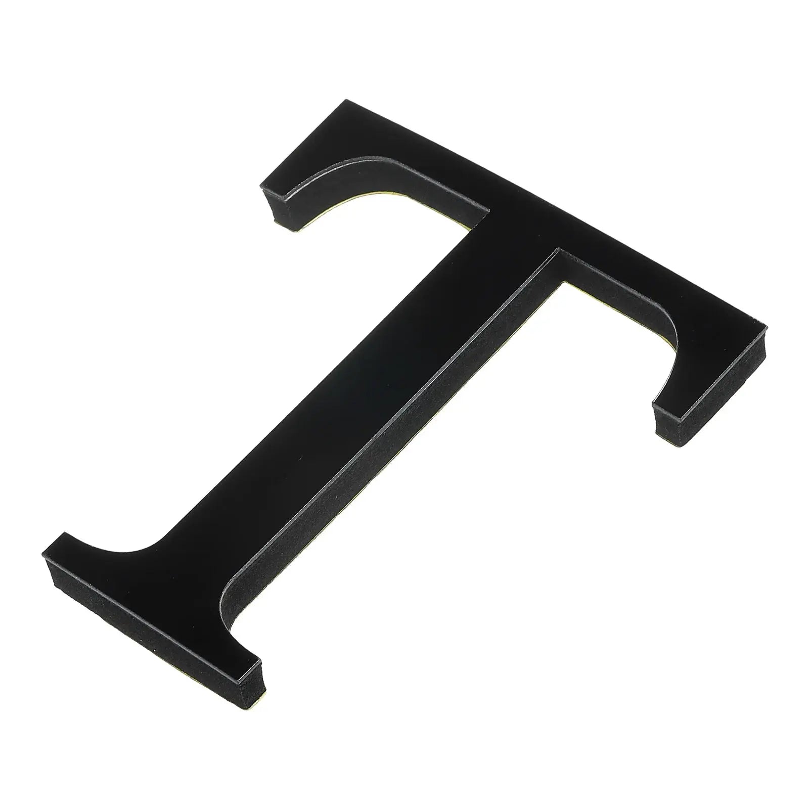 3D black mirror acrylic letter J wall decor, self-adhesive