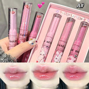 Gege Bear Garden Pink Rabbit Solid Lip Gloss Moisturizing Lip Balm With Subtle Color Tint Long Lasting