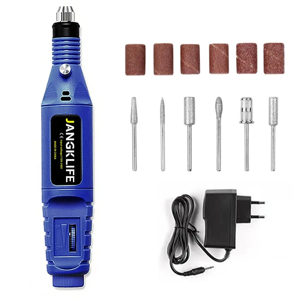 Jangklife 9V Mini Electric Carving Pen Variable Speed Rotary Tool Kit for Grinding Engraving and Polishing