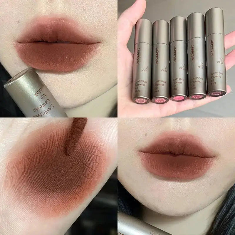 Single Velvet Matte Mist Lip Gloss Waterproof Liquid Lipstick Smudge Proof Not Fade Cup Lip Glaze