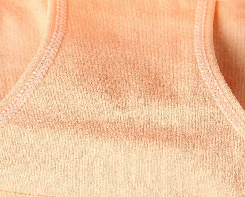 Plus-size cotton women's high-waist briefs in peach, 5-piece set by Simples Market