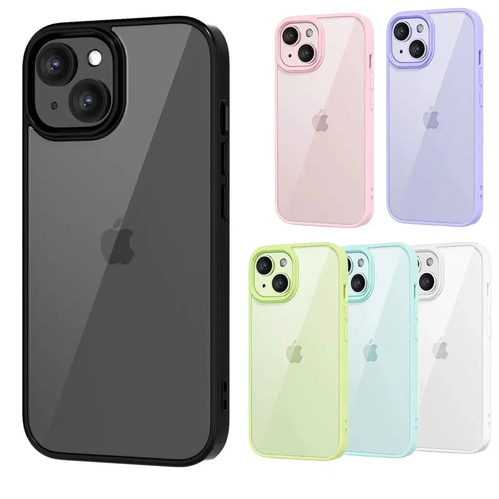 LuxShield ClearCase Luxury Soft Transparent Shockproof Bumper Case For iPhone 7 Through 16 Series