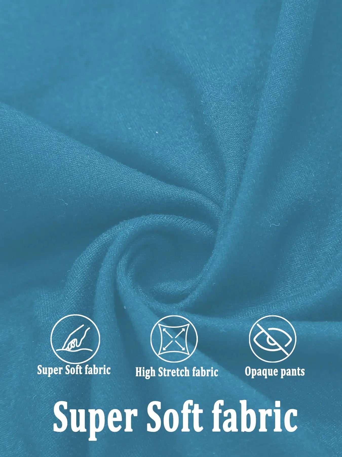 Simples Market women's high-waisted Capri leggings in teal blue; super soft fabric.