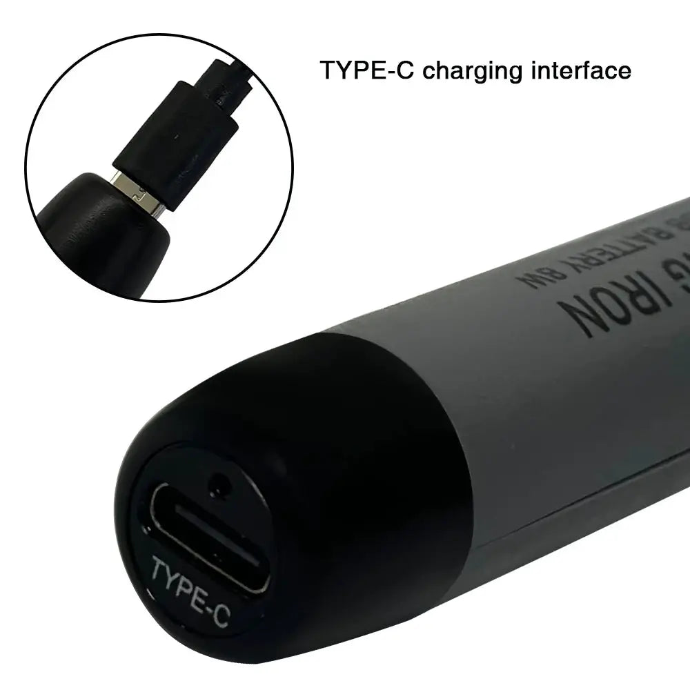 USB Soldering Iron Mini Portable Soldering Tool With Type C Charging 800mAh Battery Adjustable Temperature For DIY Use